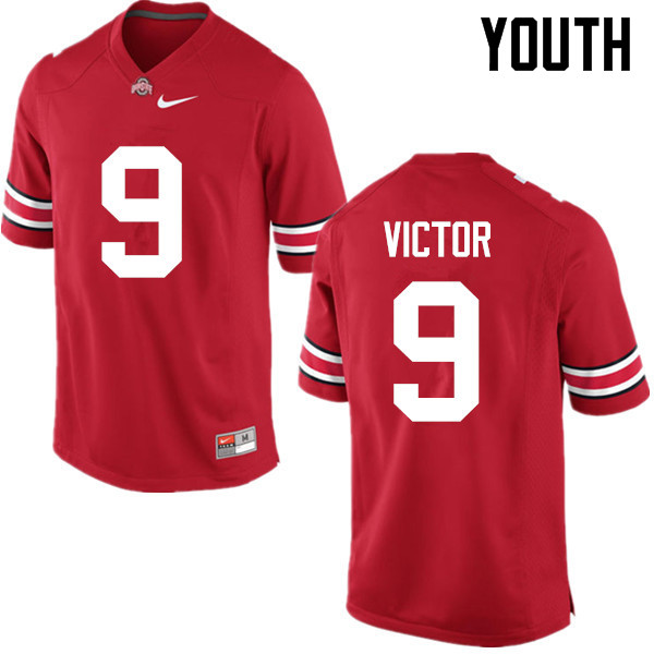 Ohio State Buckeyes Binjimen Victor Youth #9 Red Game Stitched College Football Jersey